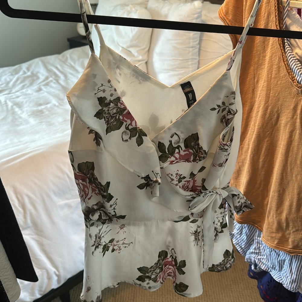 floral wrap tank